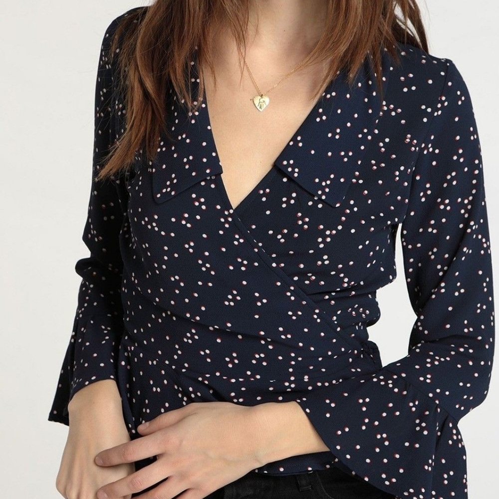 Rouje Paris “Yves” wrap top size s-m EU 38